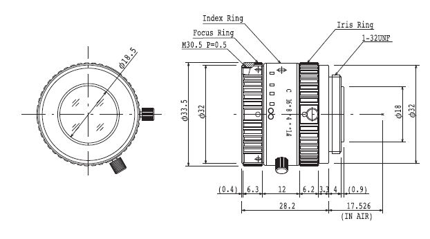 Unice M1614-MP2 2/3" Megapixel Lens